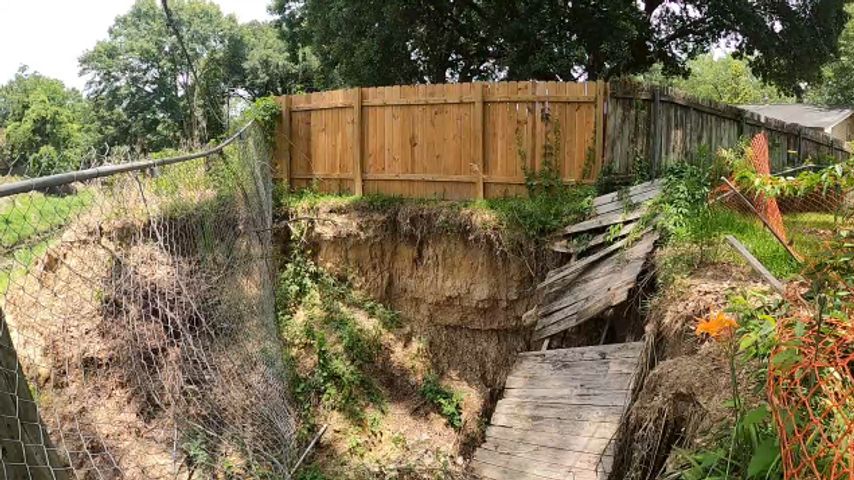 More erosion problems for people living along Jones Creek; fix isn't fast enough