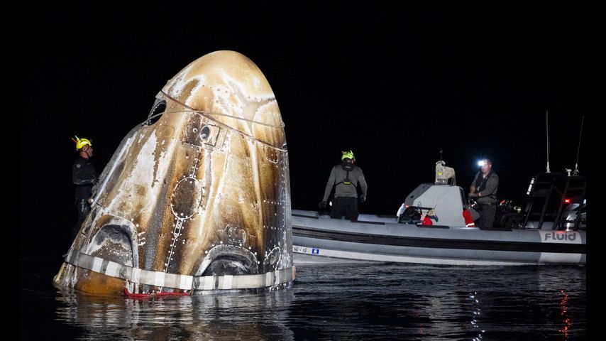 4 astronauts return to Earth after being delayed by Boeing's capsule trouble and Hurricane Milton