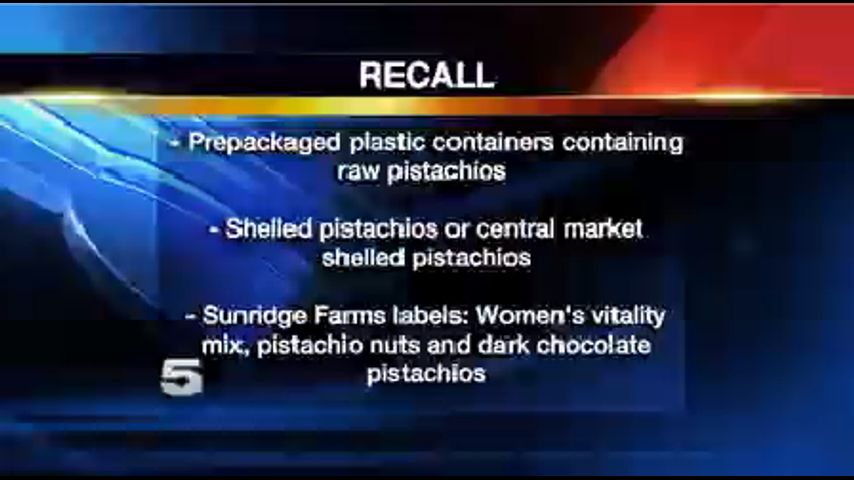 H-E-B Issues Recall on Pistachio Products
