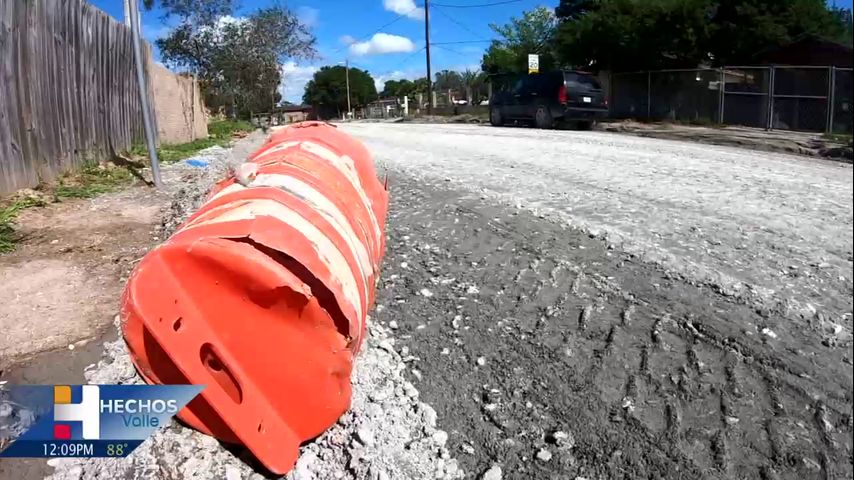 Proyecto de construcción incompleto causa problemas para los residentes de Brownsville