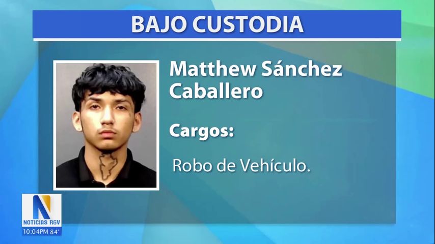 Arrestan a joven en Brownsville por robo de vehículo y cruce a México
