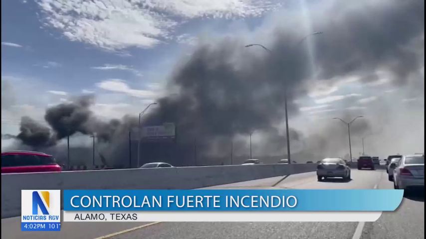 Incendio en Álamo provocó tráfico vehicular, pero está bajo control, según los bomberos