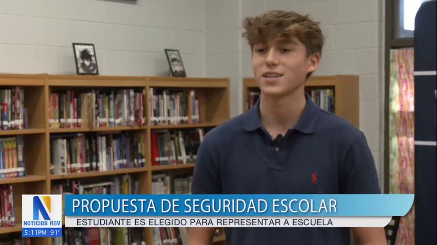 Estudiante de Brownsville representará a sus compañeros para mejorar la seguridad escolar en Texas