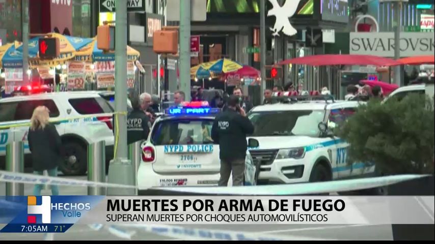 Muertes por armas de fuego superan las que ocurren por accidentes vehiculares