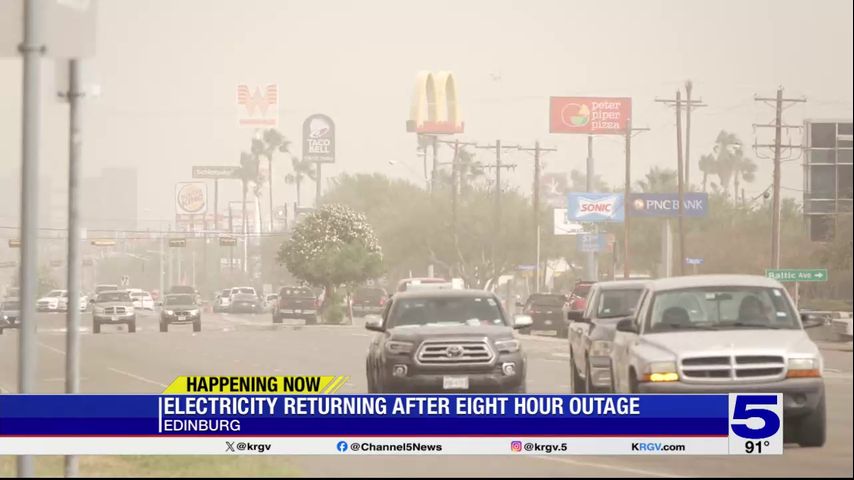 AEP Texas: Power being restored following major outage in Edinburg