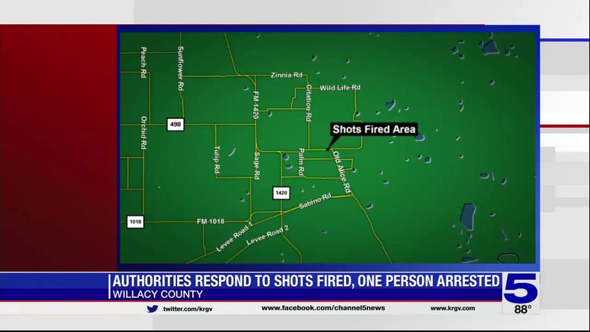 Sheriff’s Office: One person detained after shots fired in Willacy County residence