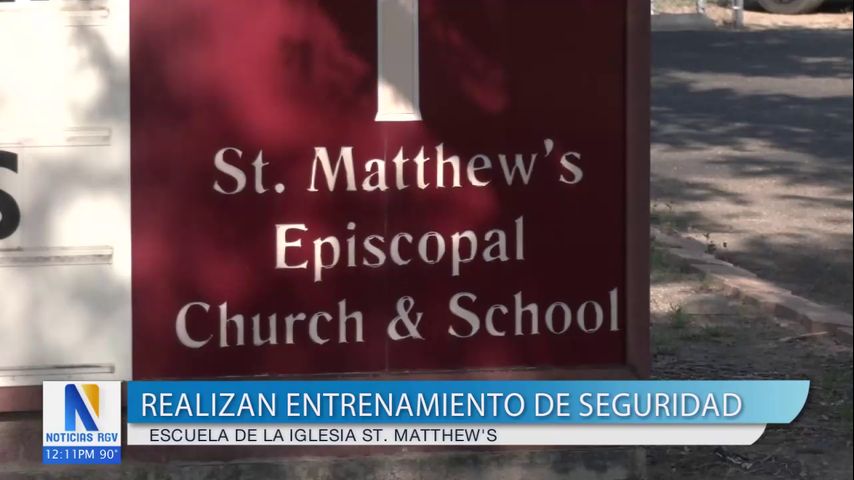 Escuela St. Matthews realiza entrenamiento de seguridad