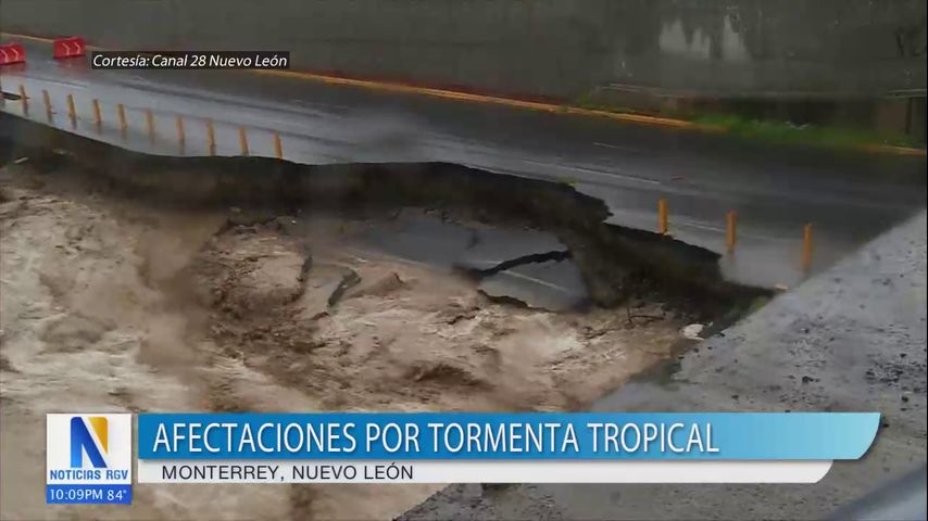 Autoridades mexicanas alertan sobre río Santa Catarina tras tormenta Alberto