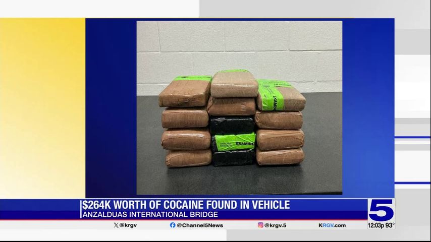 CBP seizes more than $260K in cocaine at Hidalgo International Bridge