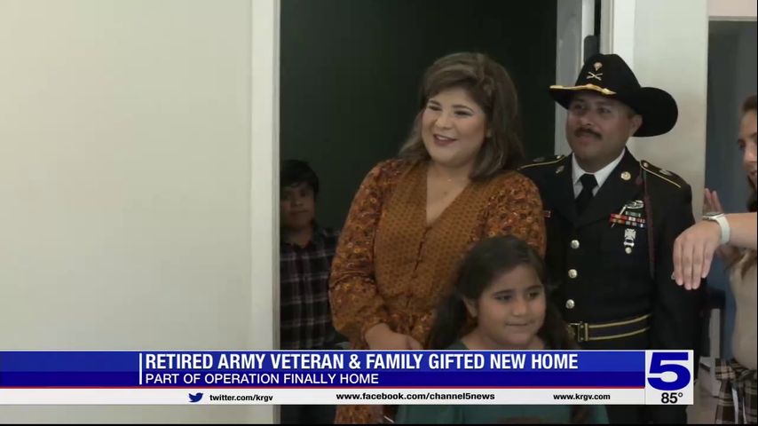 Family of retired army veteran gifted new home