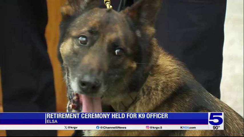 Retirement ceremony held for Elsa K9 officer