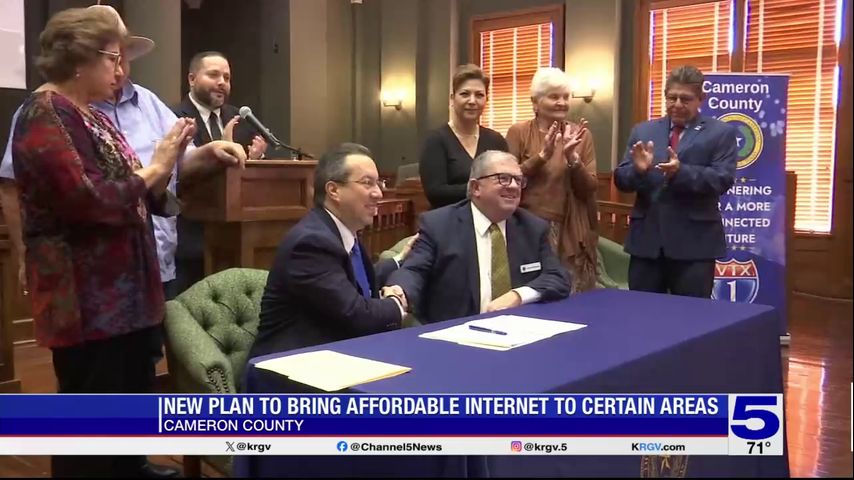 Cameron County working on plan to bring affordable internet to certain areas