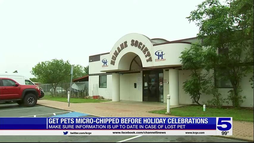 RGV Humane Society offering microchipping services ahead of 4th of July celebrations