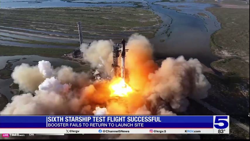 WATCH: SpaceX launches Starship rocket, calls off attempt to catch booster