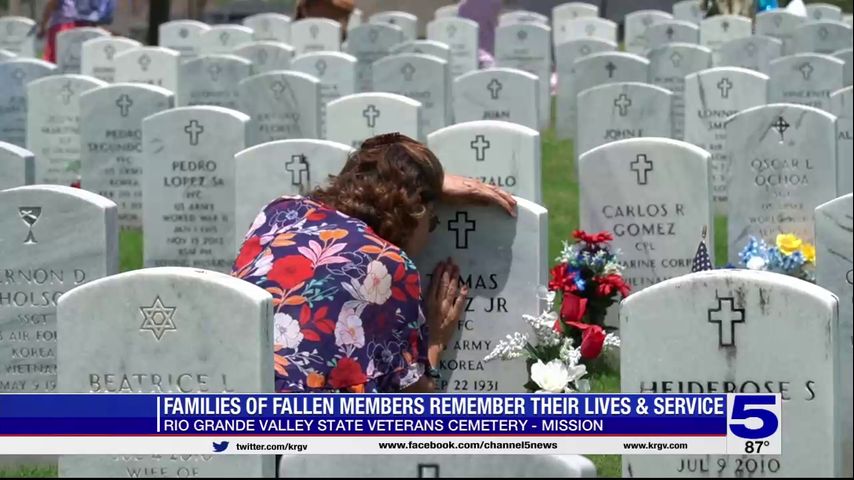 Families remember their loved ones at RGV State Veterans Cemetery on Memorial Day