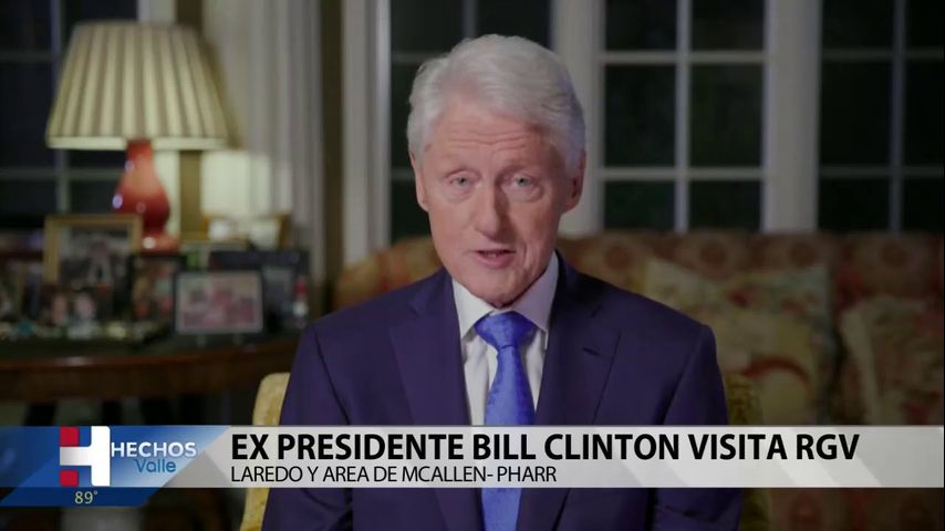 El expresidente Bill Clinton visitará la ciudad de Edinburg el lunes