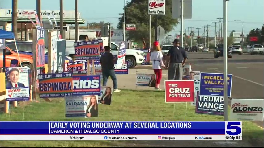 Early voting underway in the Rio Grande Valley