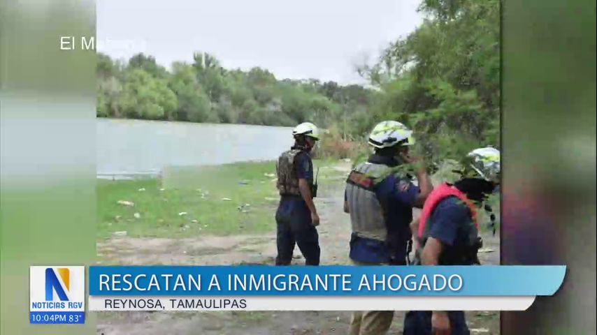 Rescatan migrante ahogado en la frontera Hidalgo-Tamaulipas