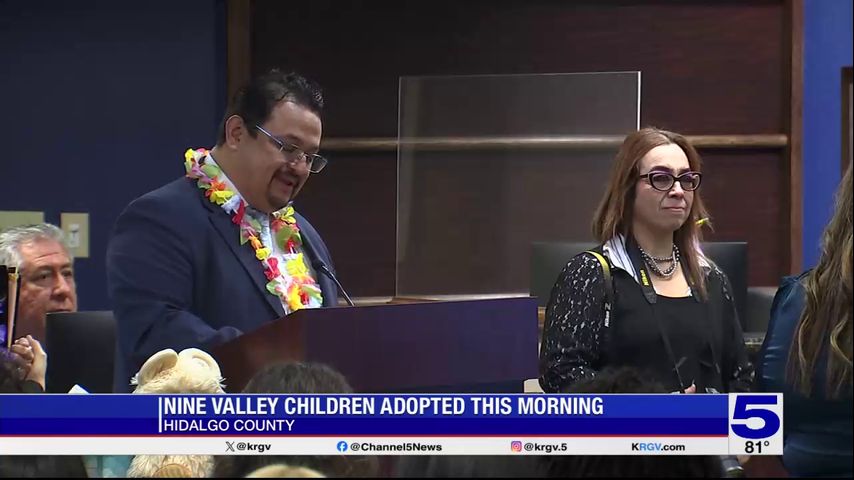 Hidalgo County holds ceremony for nine children being adopted