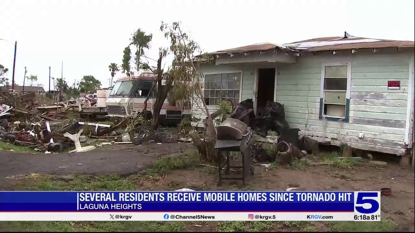 Several Laguna Heights residents receive mobile homes since tornado hit