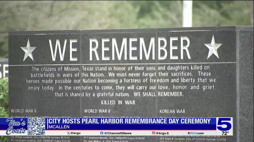 City of McAllen holds Pearl Harbor Remembrance Day ceremony