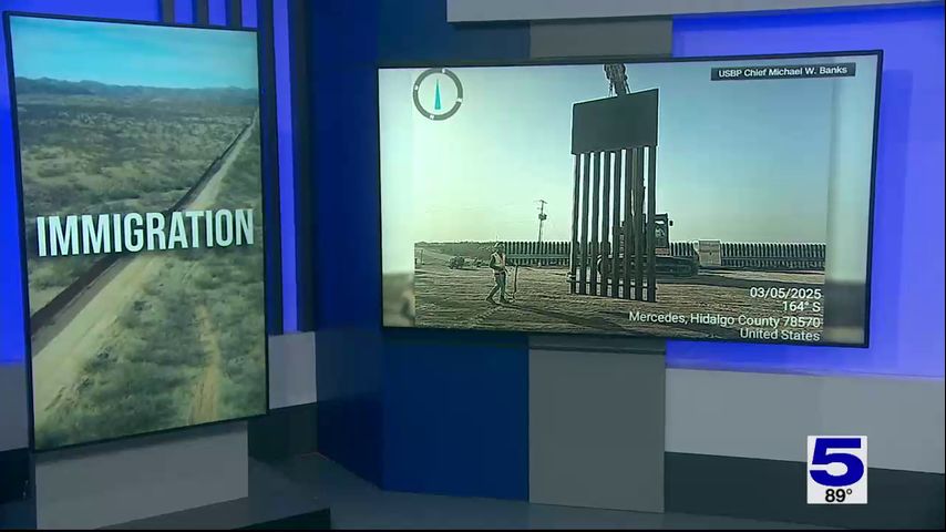 Border wall construction underway in Hidalgo County
