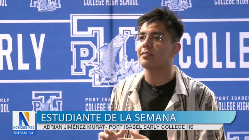 Estudiante de la Semana: Adrian Jimenez de Port Isabel Early College HS