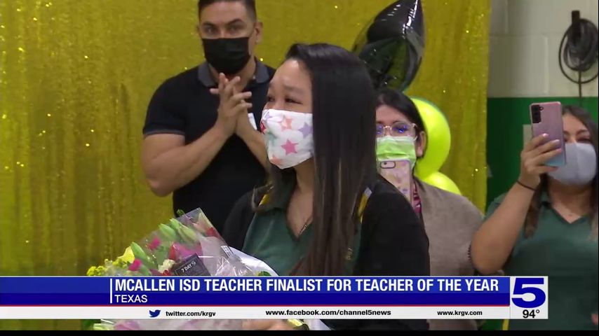 McAllen ISD teacher named as finalist for elementary teacher of the year