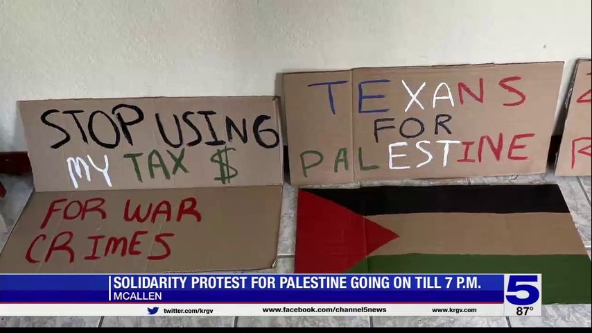 'Speak out against injustice': Local protest shows solidarity for Palestine