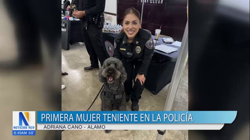 Álamo tiene a su primera teniente mujer en la policía