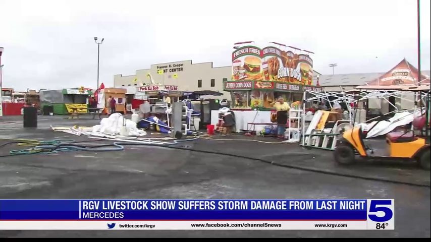 'Picking up and rebuilding': RGV Livestock Show suffers damages following severe weather