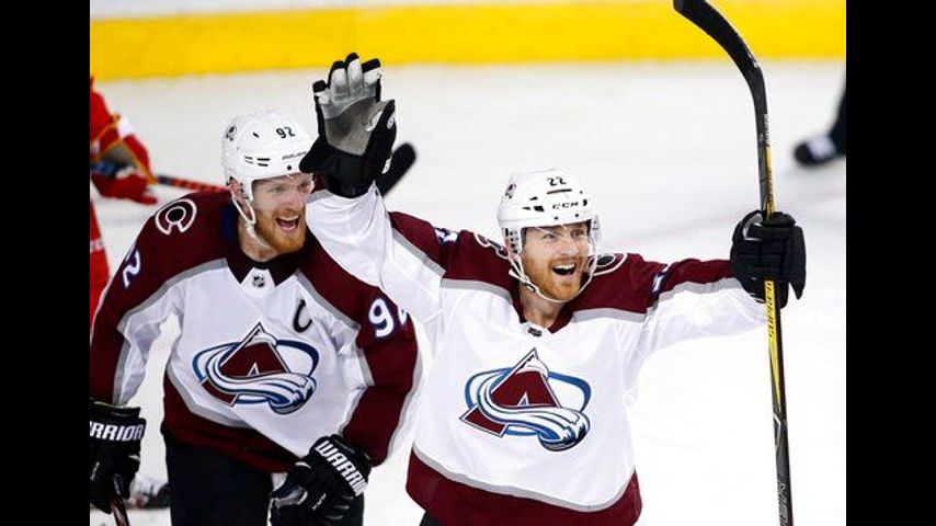 Avalanche beat Flames 5-1 in Game 5 to advance to 2nd round