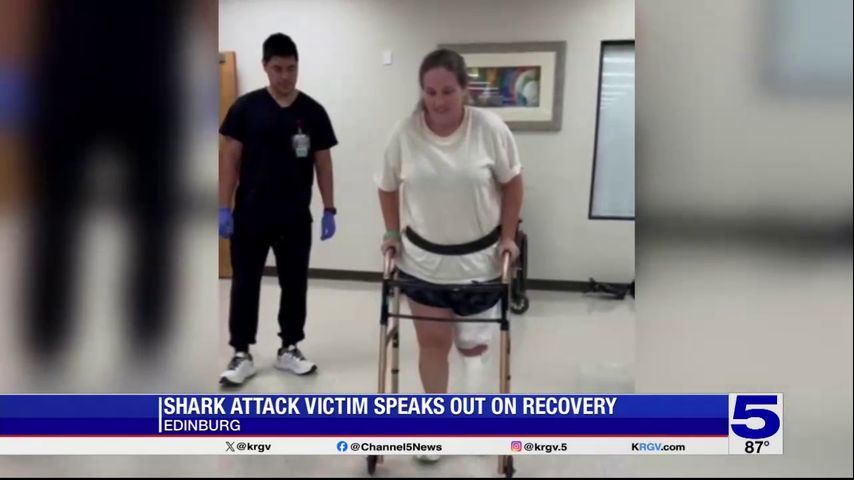 SPI shark attack victim taking first steps in road to recovery