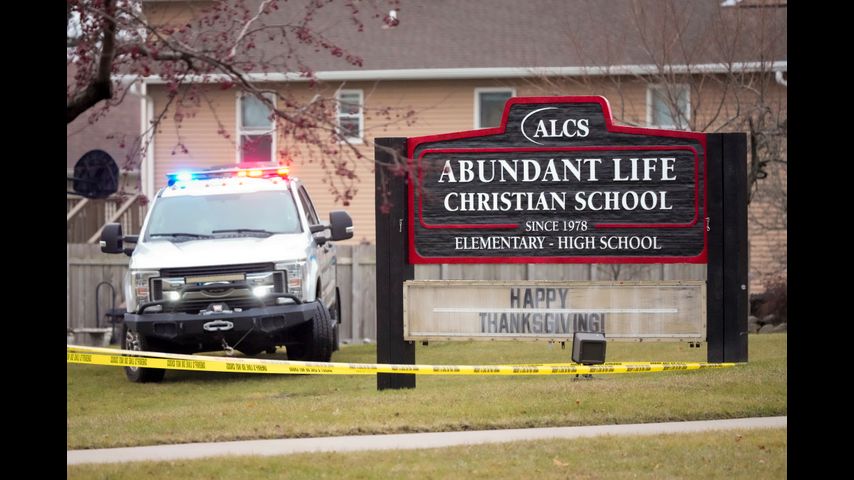 Teacher and a teenage student killed in a shooting at a private Christian school in Wisconsin