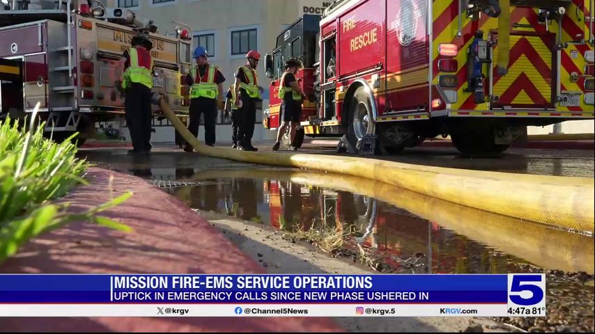 Mission firefighters and paramedics responding to more calls following transition