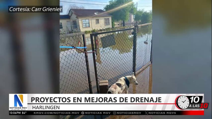 Harlingen realiza proyectos de mejoras en el sistema de drenaje