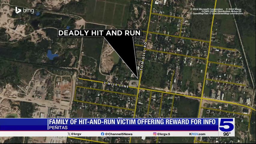 Family of victim in fatal hit-and-run crash in Peñitas offering reward for information