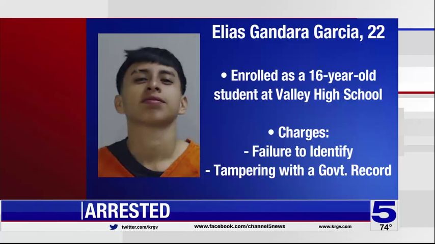 Hidalgo County Sheriff's Office: Adult male arrested for impersonating Monte Alto ISD high school student