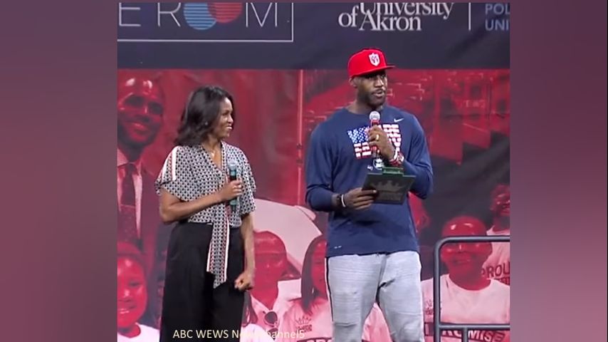 michelle obama lebron james