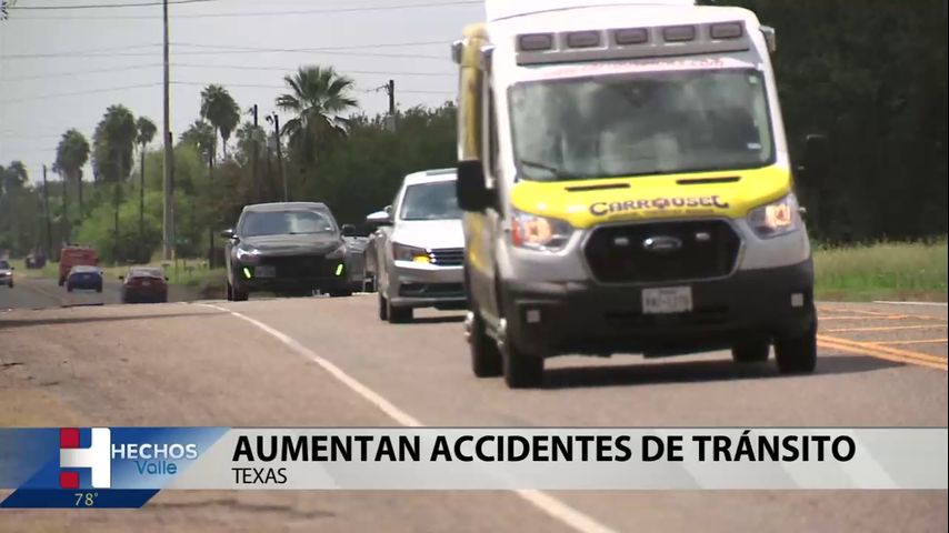 Aumentan accidentes de tránsito en Texas