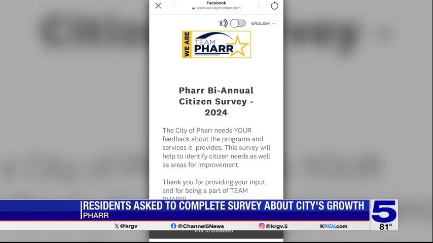 Pharr survey seeking feedback from residents