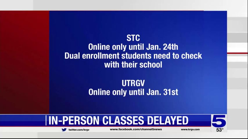 UTRGV, STC going virtual for start of spring semester