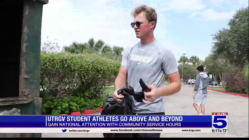 UTRGV student-athletes gain national attention with community service hours