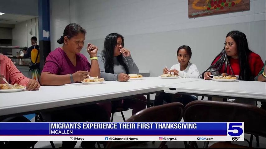 Migrant families experience Thanksgiving for the first time in McAllen