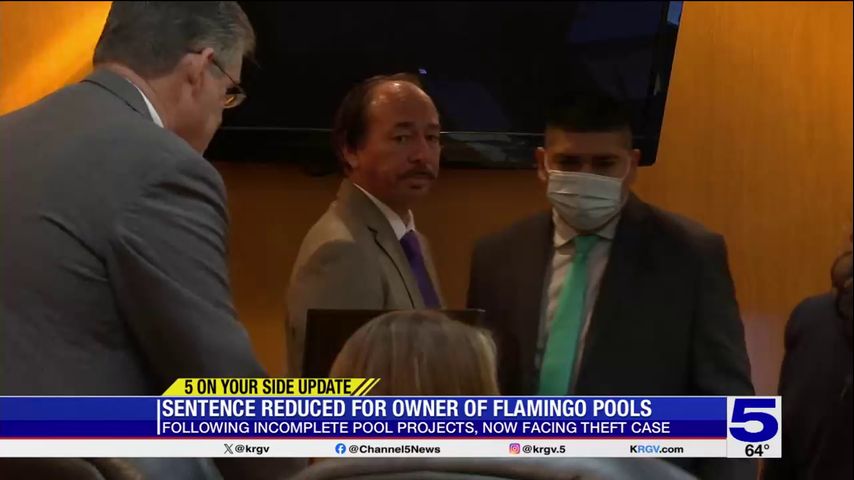 Sentence reduced for Flamingo Pools owner accused of theft