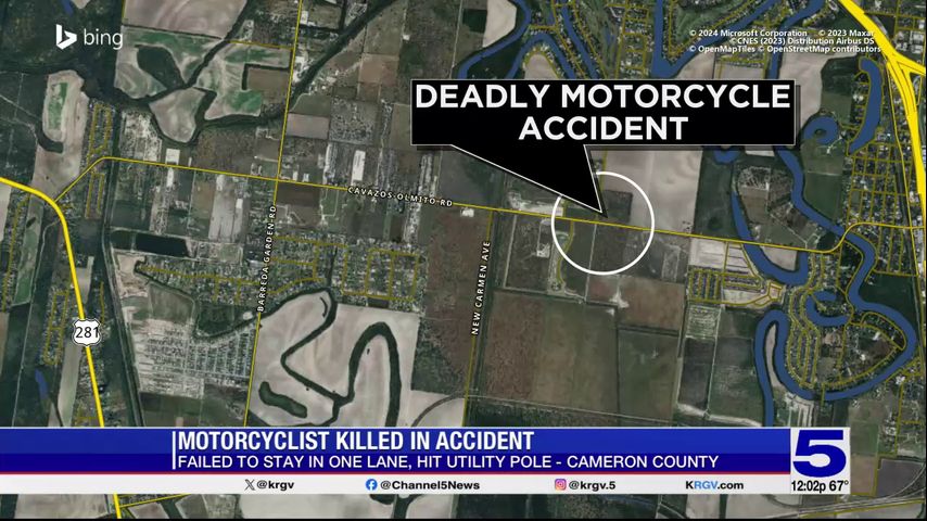 DPS: Brownsville man dead in one-vehicle motorcycle crash