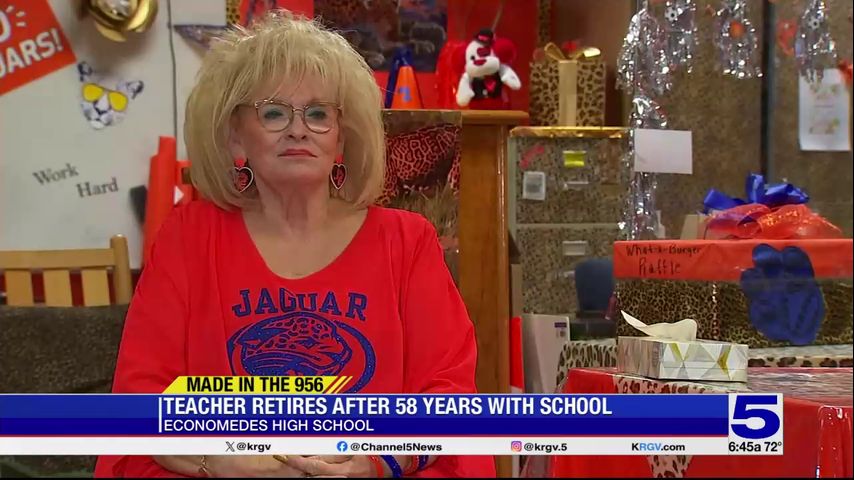 Made in the 956: Edinburg teacher retires after 58 years