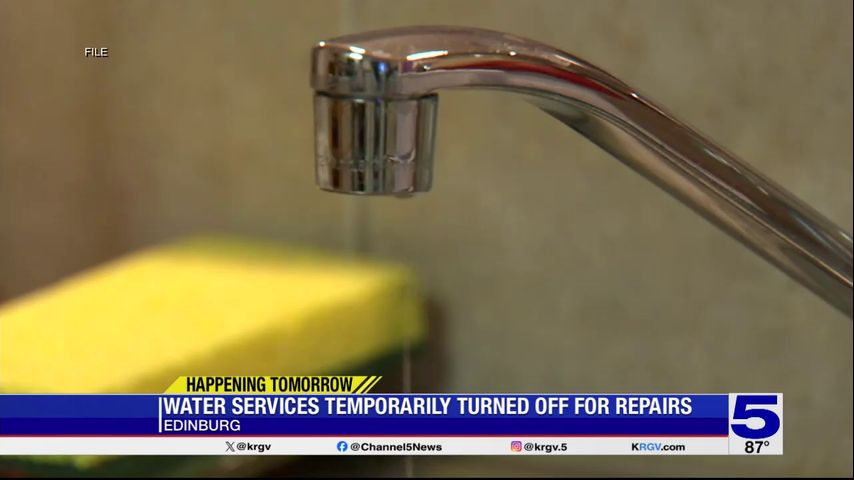 City of Edinburg warns of water service interruption