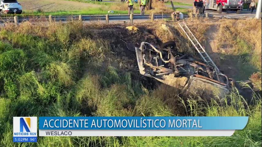 DPS reporta un muerto tras accidente mortal en Weslaco