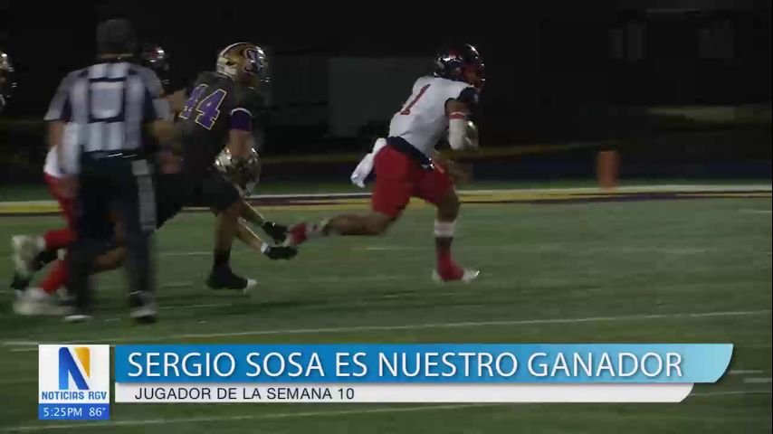 Jugador de la semana: Sergio Sosa de la preparatoria de Brownsville Veterans